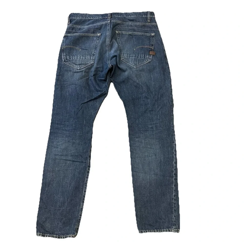 G-Star Raw D-Staq 5 PKT Tapered Men's Jeans 32x32‎ Blue Button Fly Denim